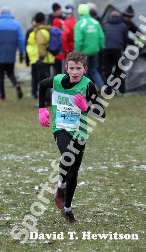 Taylor Glover (Blyth) winner of the under-13 boys, NEHL, Prudhoe.